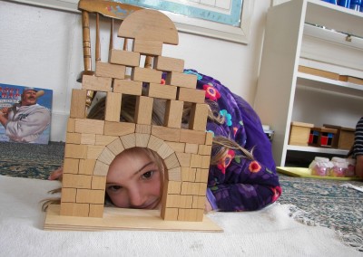 Girl with blocks